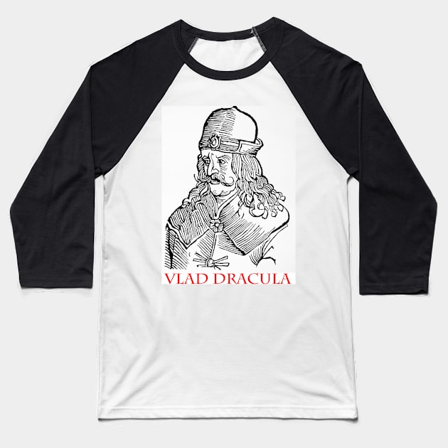 Vlad Dracula Baseball T-Shirt by babydollchic